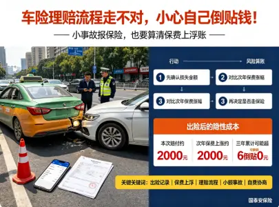 车险理赔流程走不对，小心自己倒贴钱！