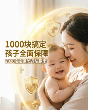 育儿保险｜1000块搞定孩子全面保障——2026宝宝保险避坑指南
