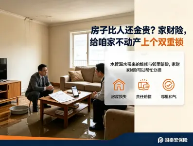 房子比人还金贵？家财险，给咱家不动产上个双重锁